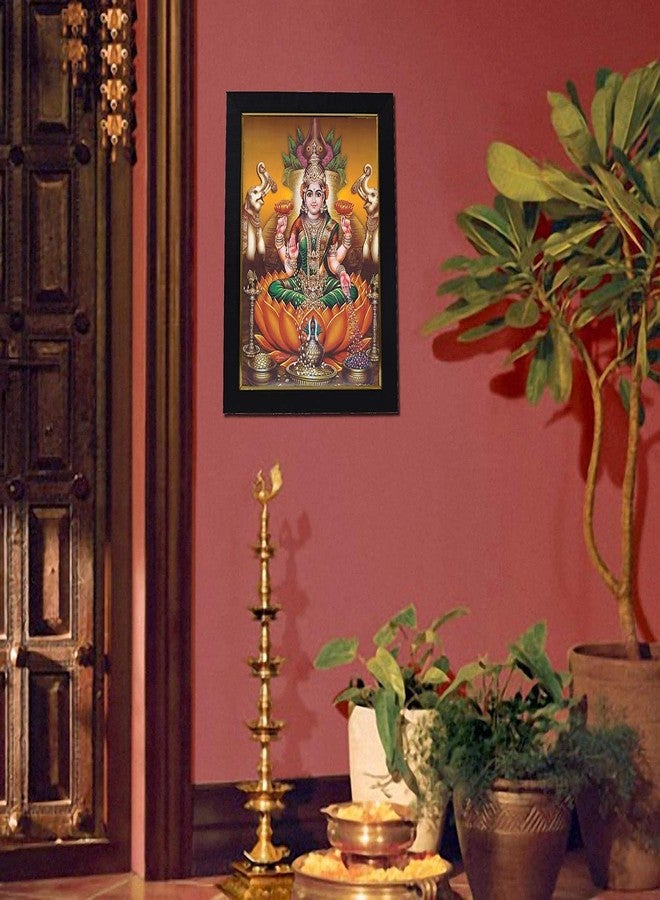 101Temples 101 Temples - Divinity Eternity Spirituality Vara Maha Lakshmi Photo Frame for Pooja Room with Wall Hook, 1 Piece | 10” x 13”, Matt Finish - Image 5